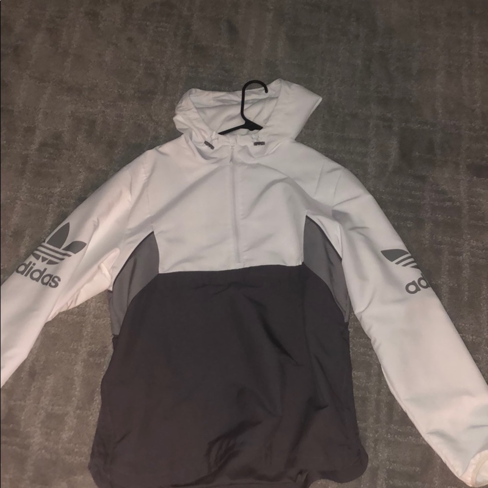 Multi colored adidas windbreaker